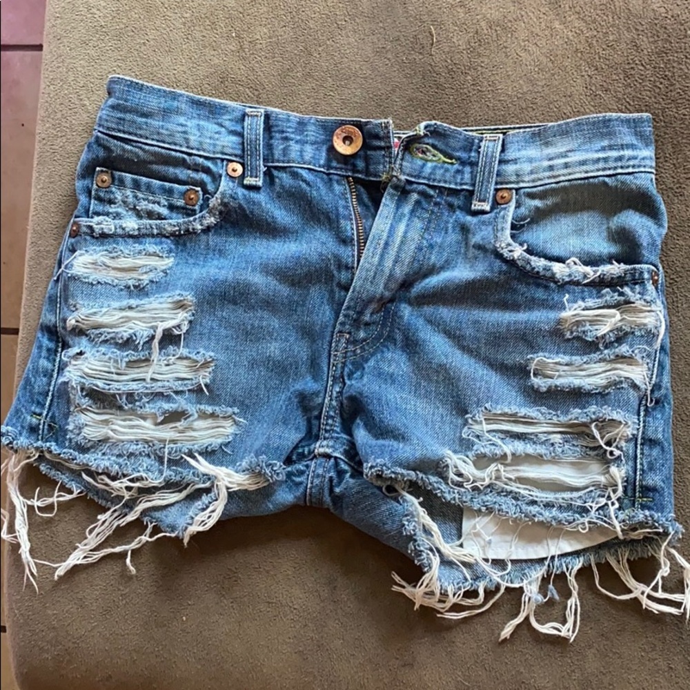 Denim shorts